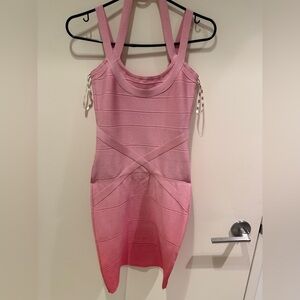 Streta Bumblegum Pink Body Co Bandage Dress only worn ONCE